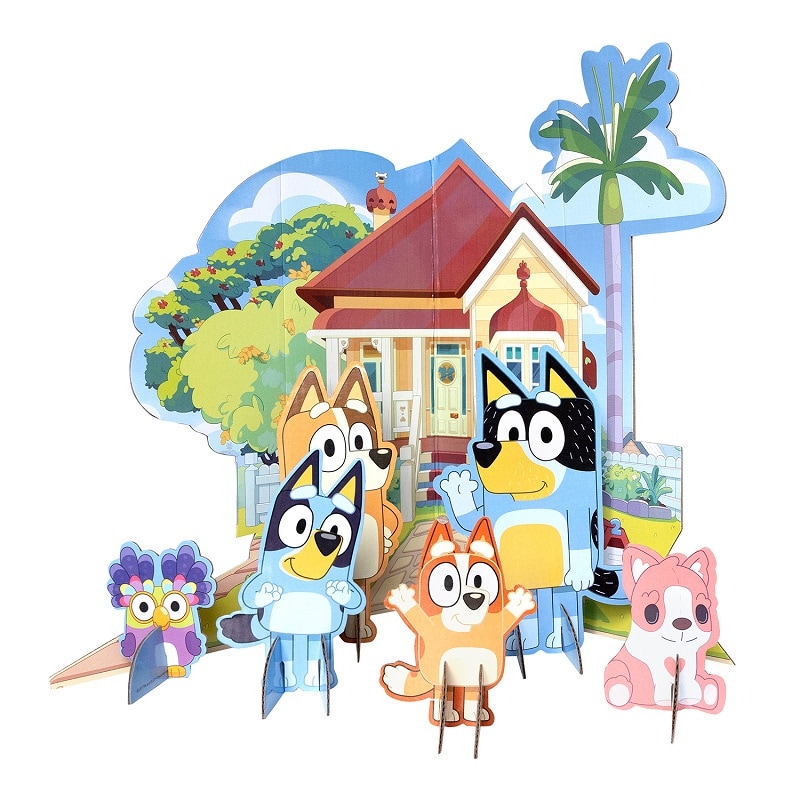 Bluey - Tischdekorationen aus Pappe 7er-Pack