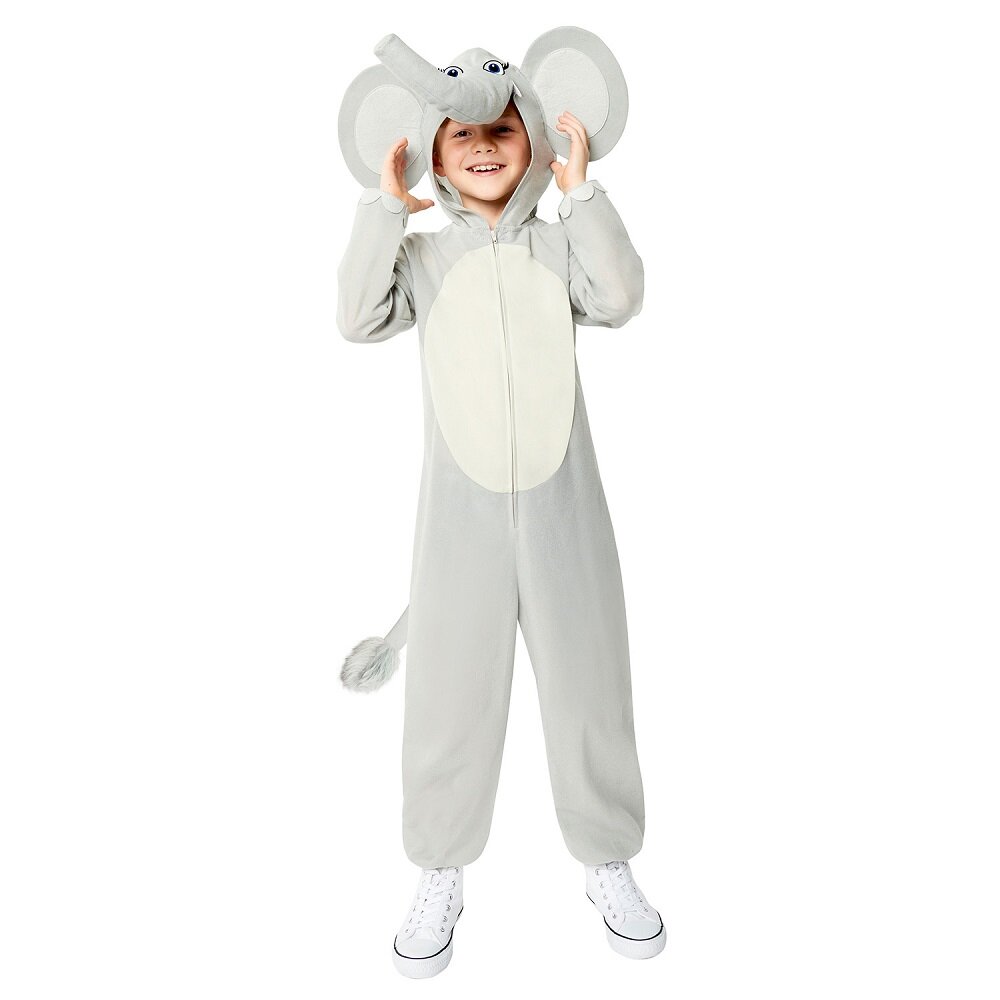 Elefant Onepiece Kinderkostüm 4-6 Jahre (104-116 cm)