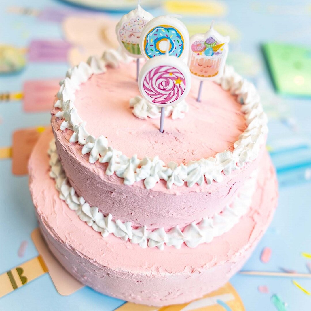 Crazy Cake - Kerzen 4er-Pack
