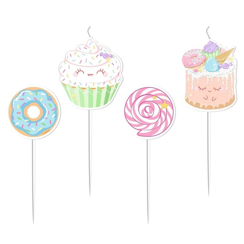 Crazy Cake - Kerzen 4er-Pack