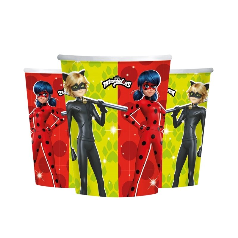 Miraculous Ladybug - Pappbecher 8er-Pack