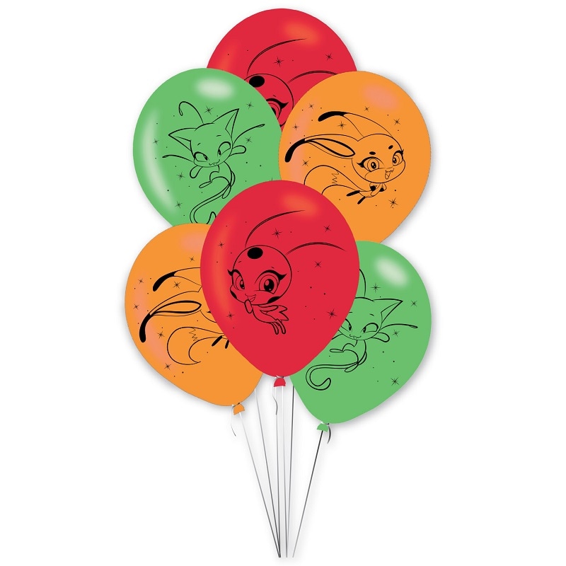 Miraculous Ladybug - Luftballons 6er-Pack