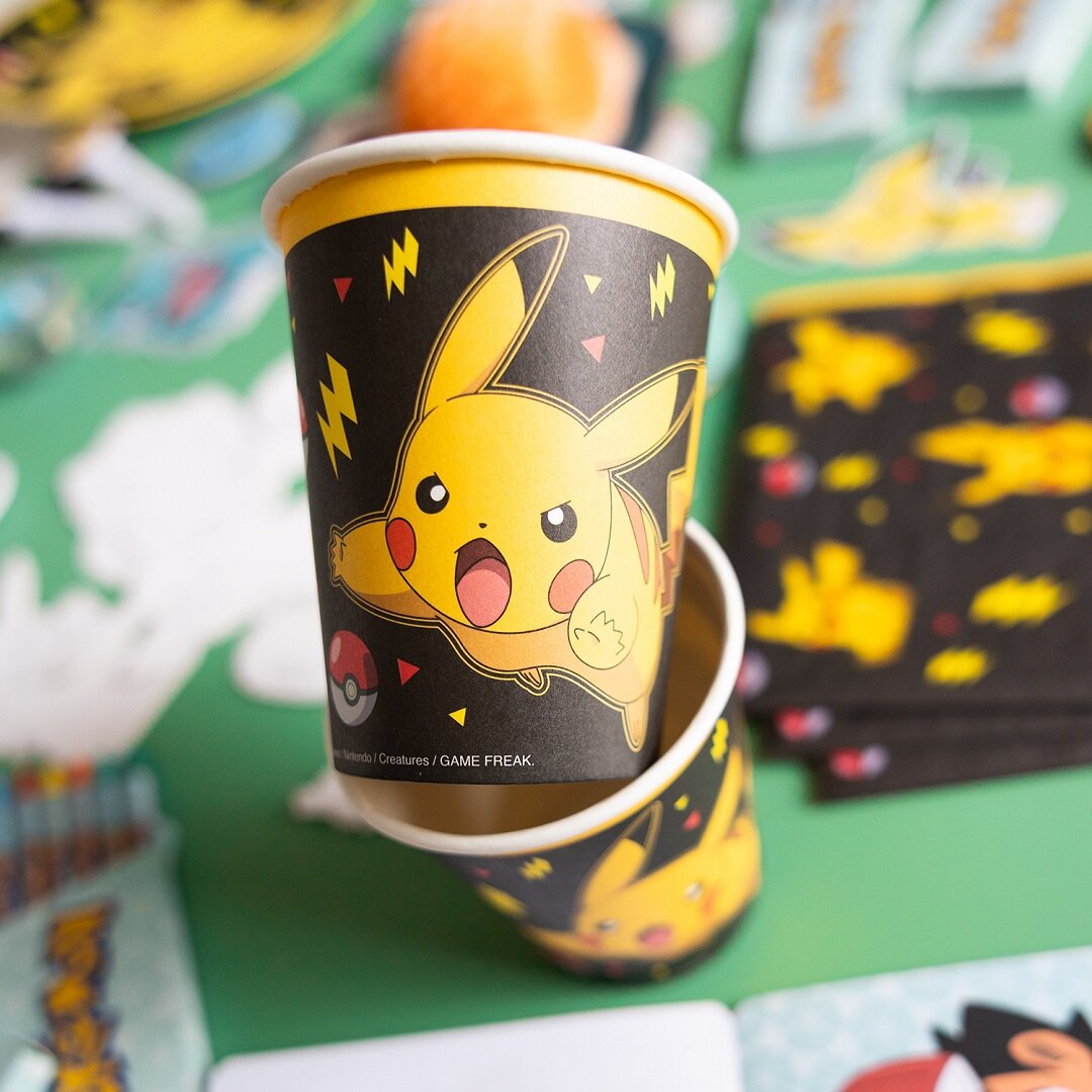Pokémon Pikachu - Pappbecher 8er-Pack
