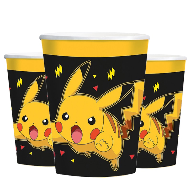 Pokémon Pikachu - Pappbecher 8er Pack