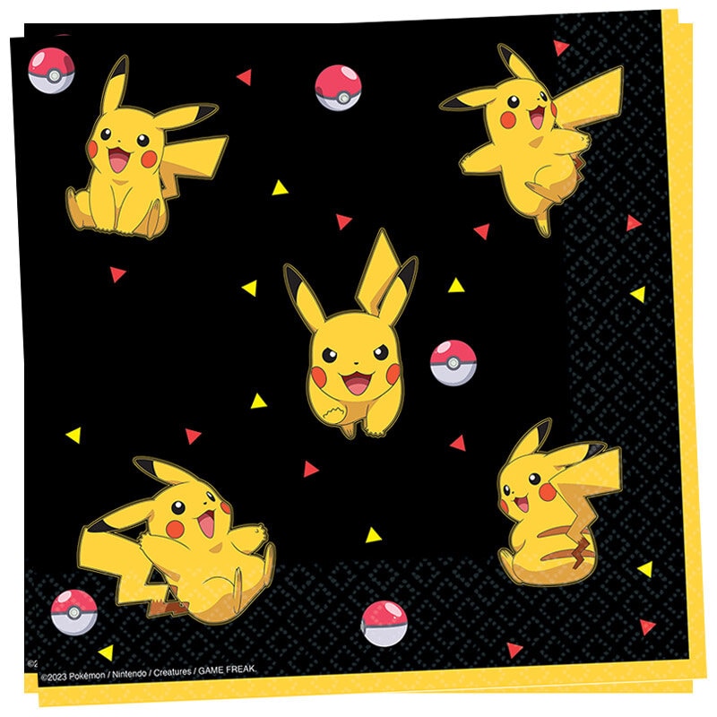 Pokémon Pikachu - Servietten 16er Pack