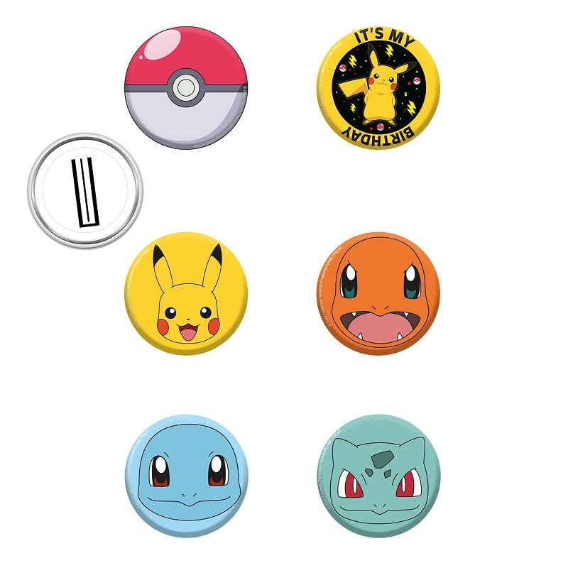 Pokémon - Ansteckbuttons 8er-Pack