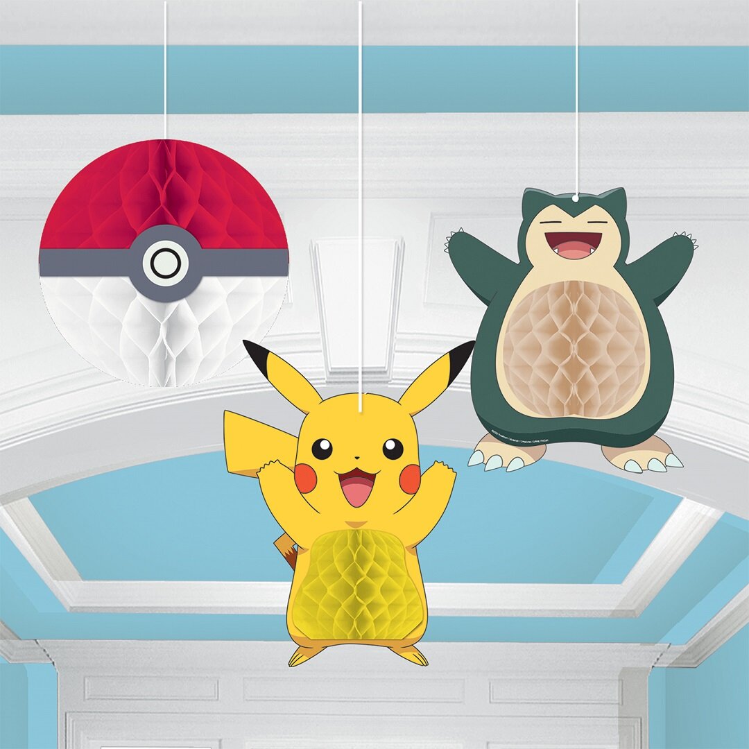 Pokémon - Hängedeko aus Waben 3er-Pack