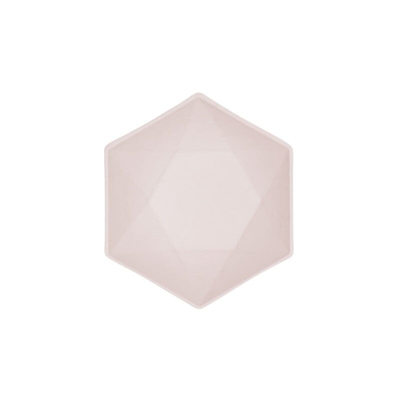 Deko-Schalen Premium Hexagon 16 cm Rosa 6er-Pack