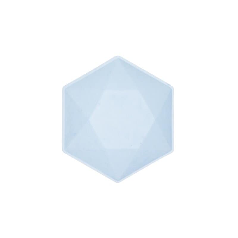 Deko-Schalen Premium Hexagon 16 cm Blau 6er Pack