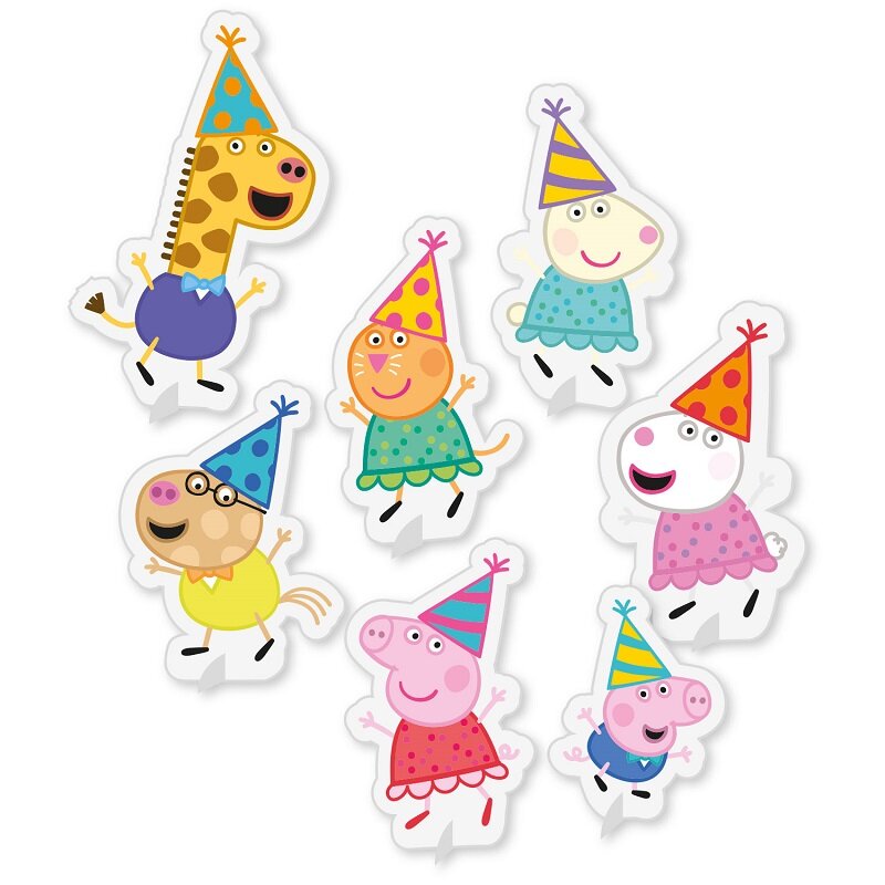 Peppa Wutz Geburtstag - Tischdekorationen 7er-Pack