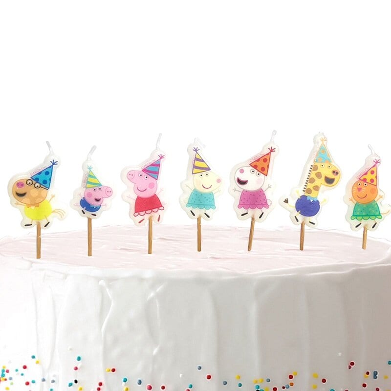 Peppa Pig Geburtstag – Kuchenkerzen 7er-Pack