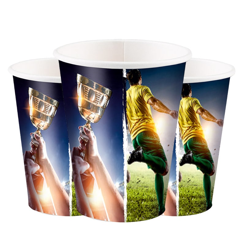 Kick it! Fußball - Pappbecher 8er-Pack