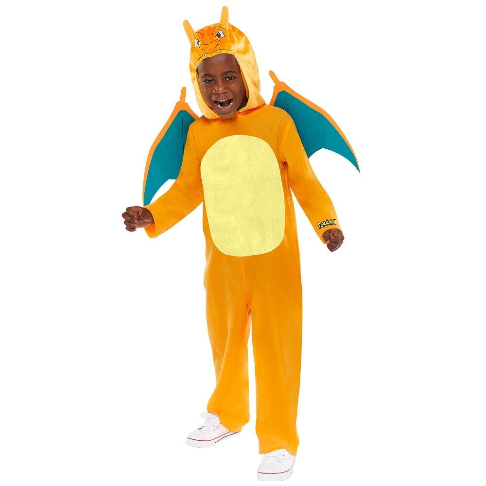 Pokémon Charizard Jumpsuit Kinderkostüm 6-8 Jahre (116-128 cm)
