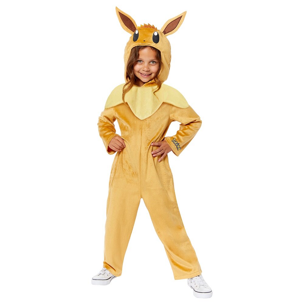 Pokémon Eevee Jumpsuit Kinderkostüm 4-6 Jahre (104-116 cm)