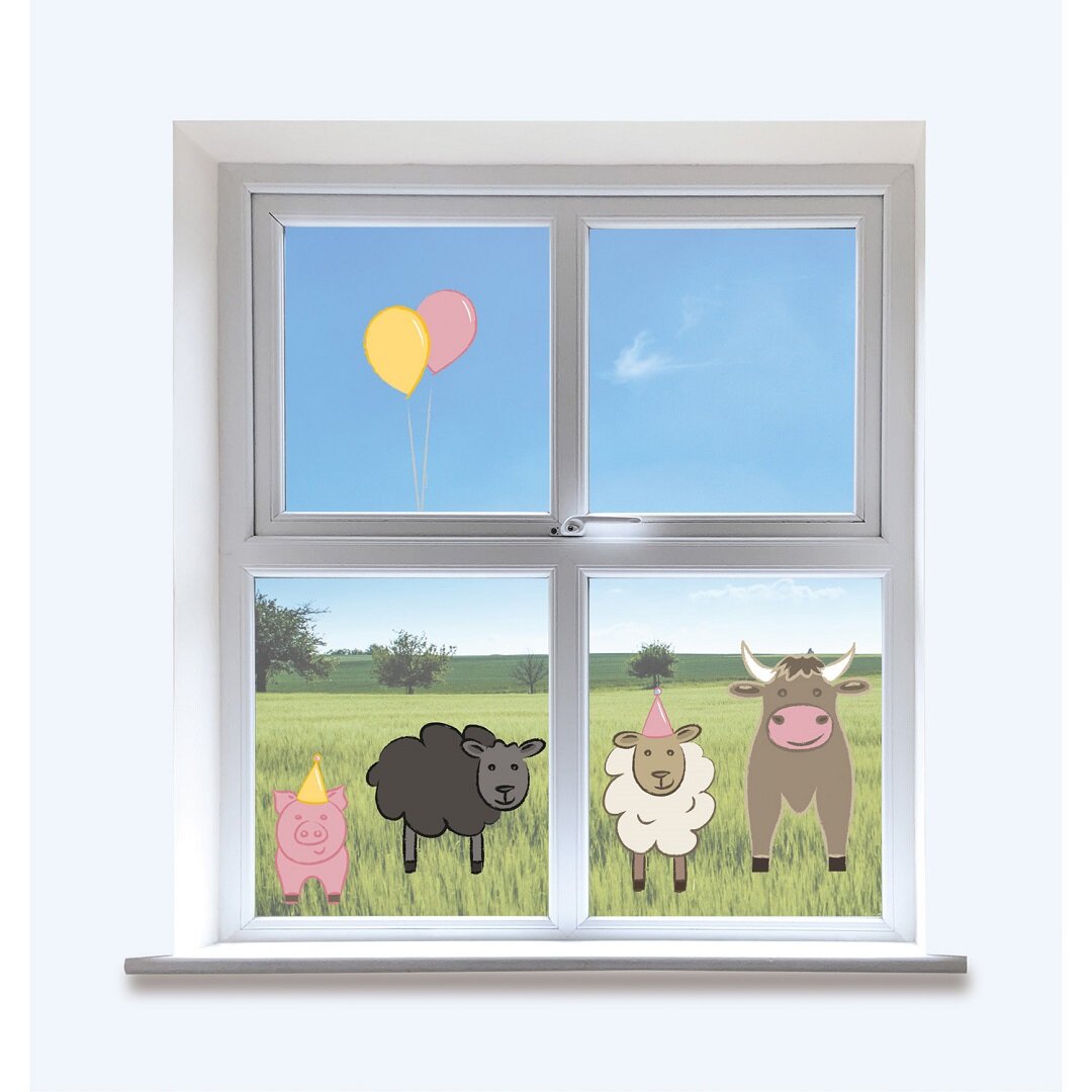 Fensterdekoration - Bauernhof