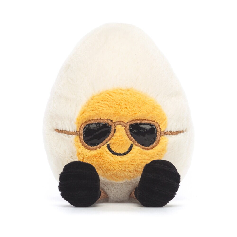 Jellycat - Kleines gekochtes Ei mit Sonnenbrille 14 cm