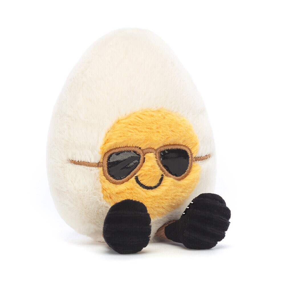 Jellycat - Kleines gekochtes Ei mit Sonnenbrille 14 cm