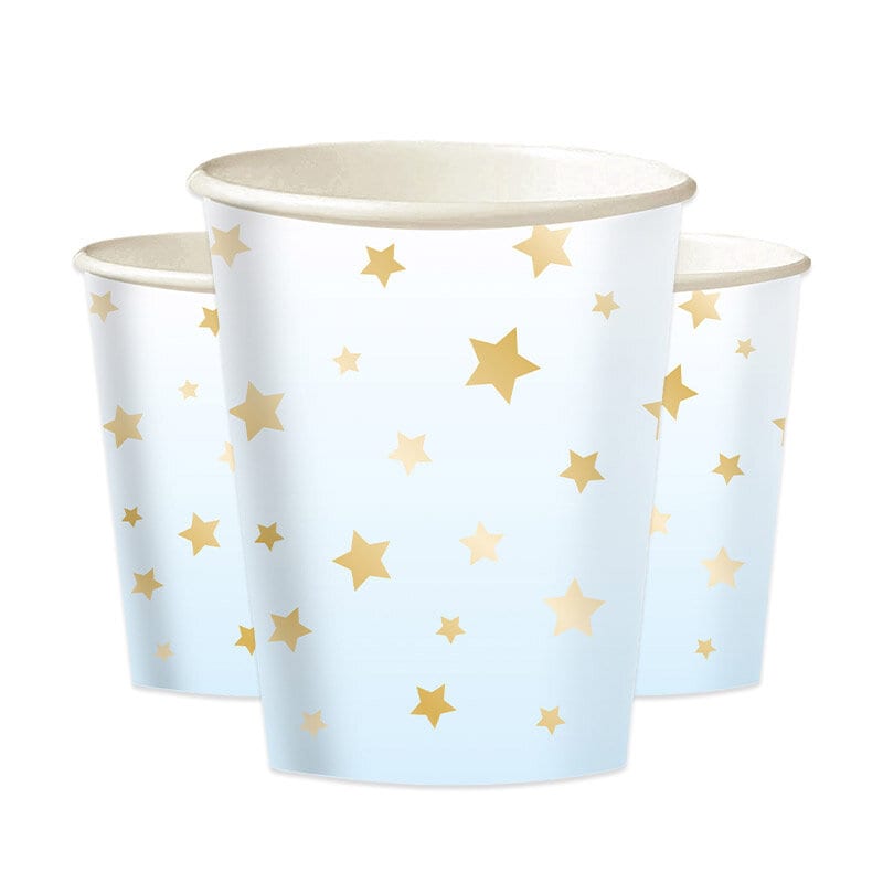 Blauer Ombré Becher, 1 Jahr 8er-Pack