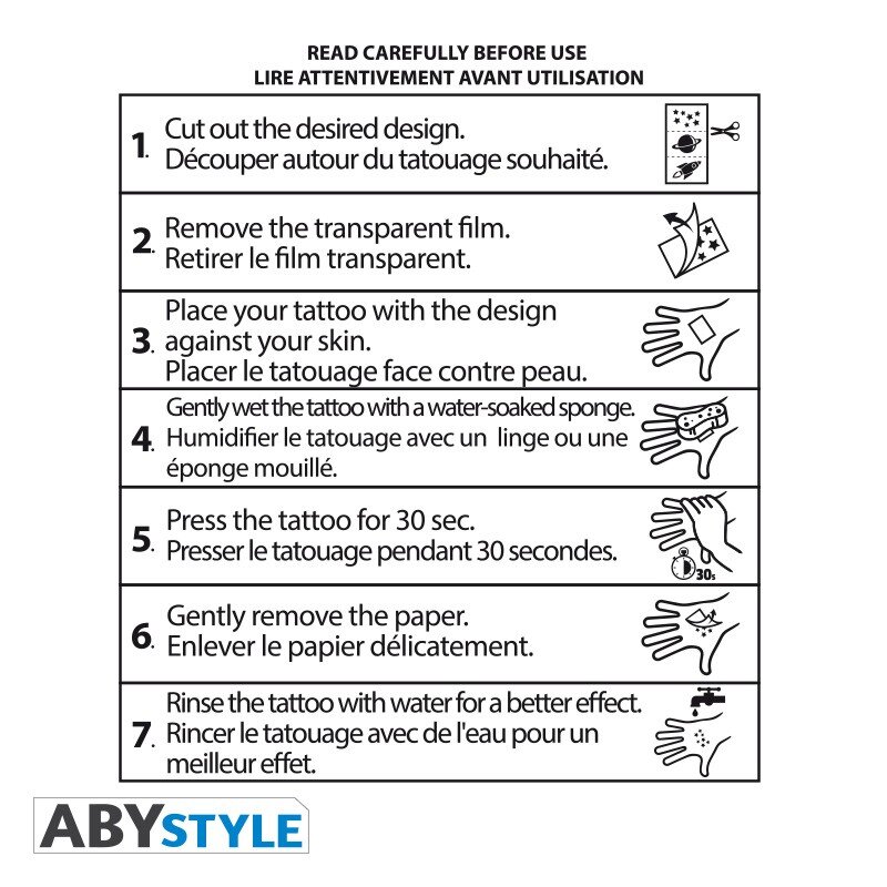 Dragon Ball - Tattoos 4er-Pack