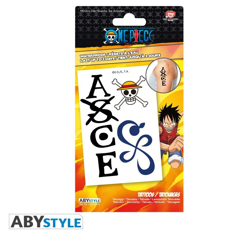 One Piece - Tattoos 3er Pack