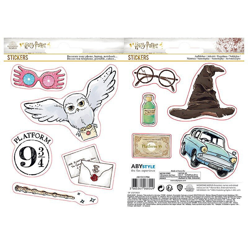 Harry Potter - Sticker Magische Objekte 10er Pack