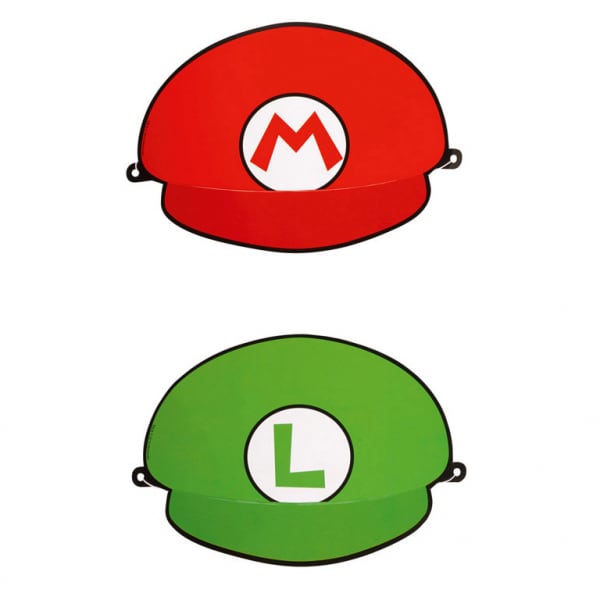 Super Mario - Partyhüte 8er-Pack