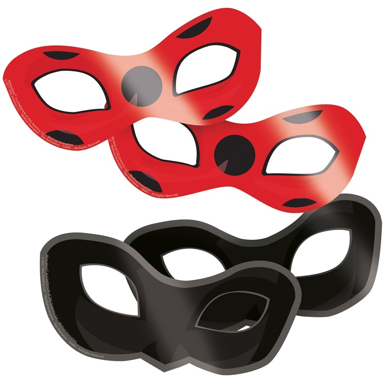 Miraculous Ladybug - Masken 8er-Pack