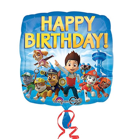 Paw Patrol - Folienballon Happy Birthday 43 cm