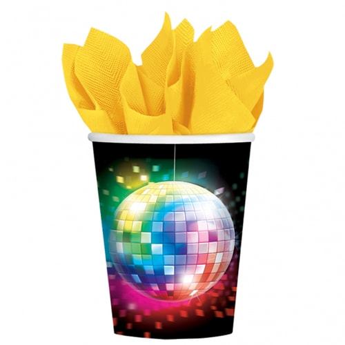 Disco - Pappbecher 8er-Pack