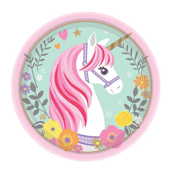 Magical Unicorn - Kuchenteller 8er-Pack