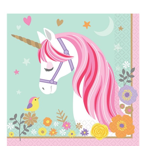 Magical Unicorn - Servietten 33 cm, 16er Pack