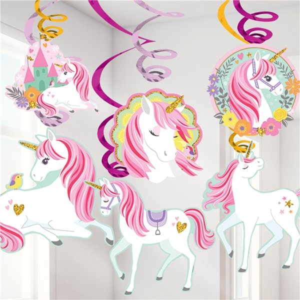 Magical Unicorn - Hängedekorationen 12er-Pack