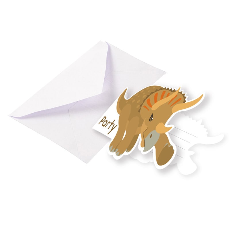 Happy Dinosaur - Einladungskarten 8er-Pack