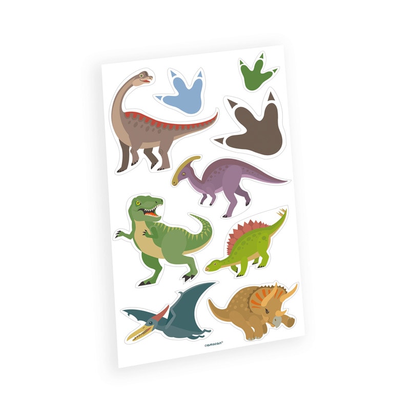 Happy Dinosaur - Tattoos 9er Pack