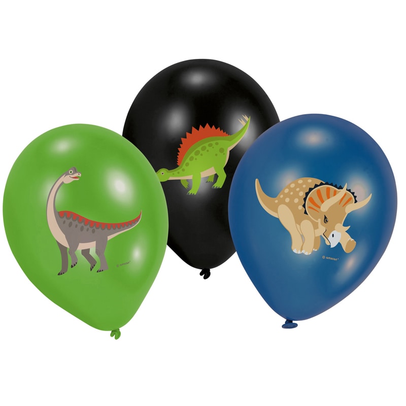 Happy Dinosaur - Luftballons 6er Pack