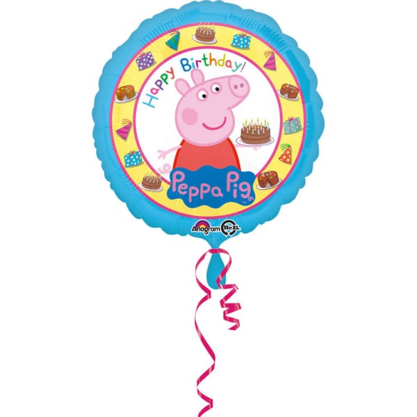 Peppa Wutz - Folienballon Happy Birthday 43 cm