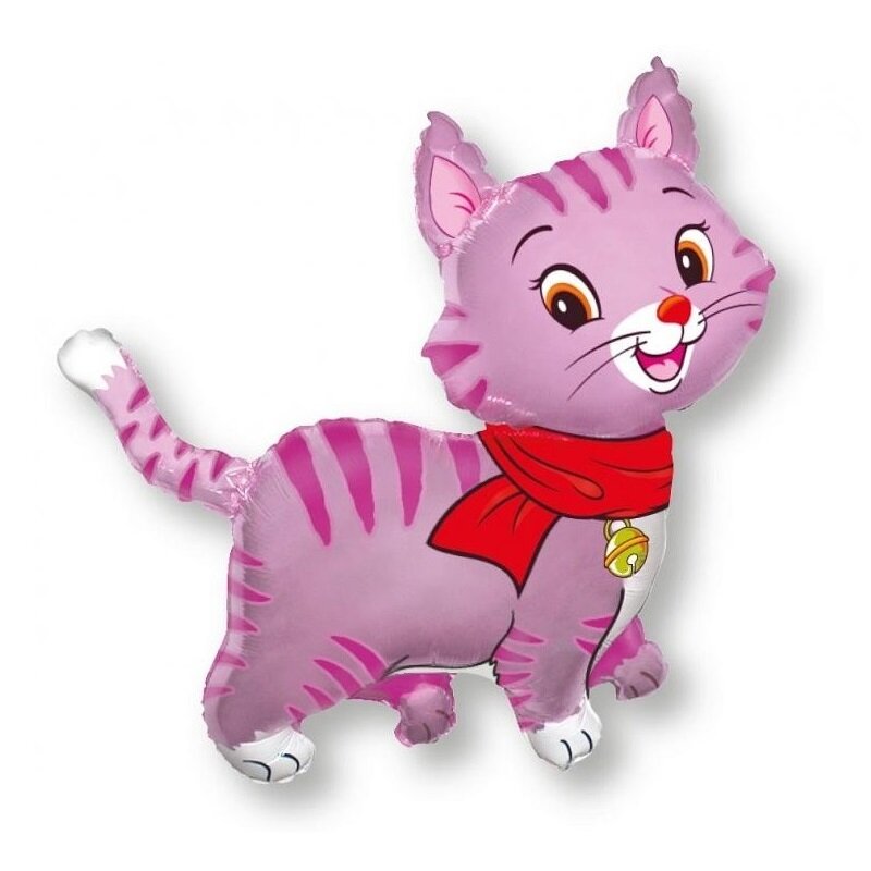Folienballon - Rosa Katze 61 cm