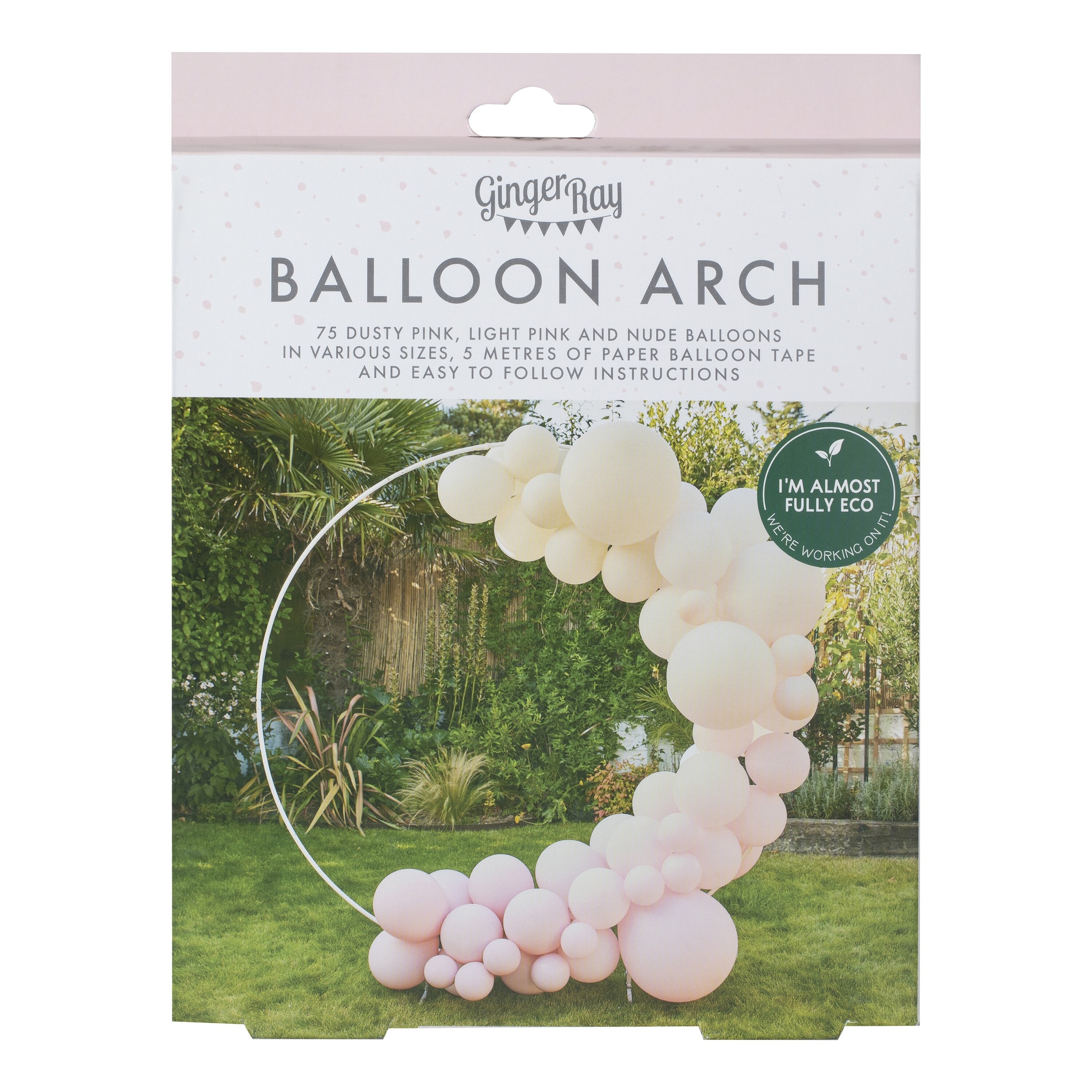 DIY Ballongirlande Pastell - Rosa/Neutral