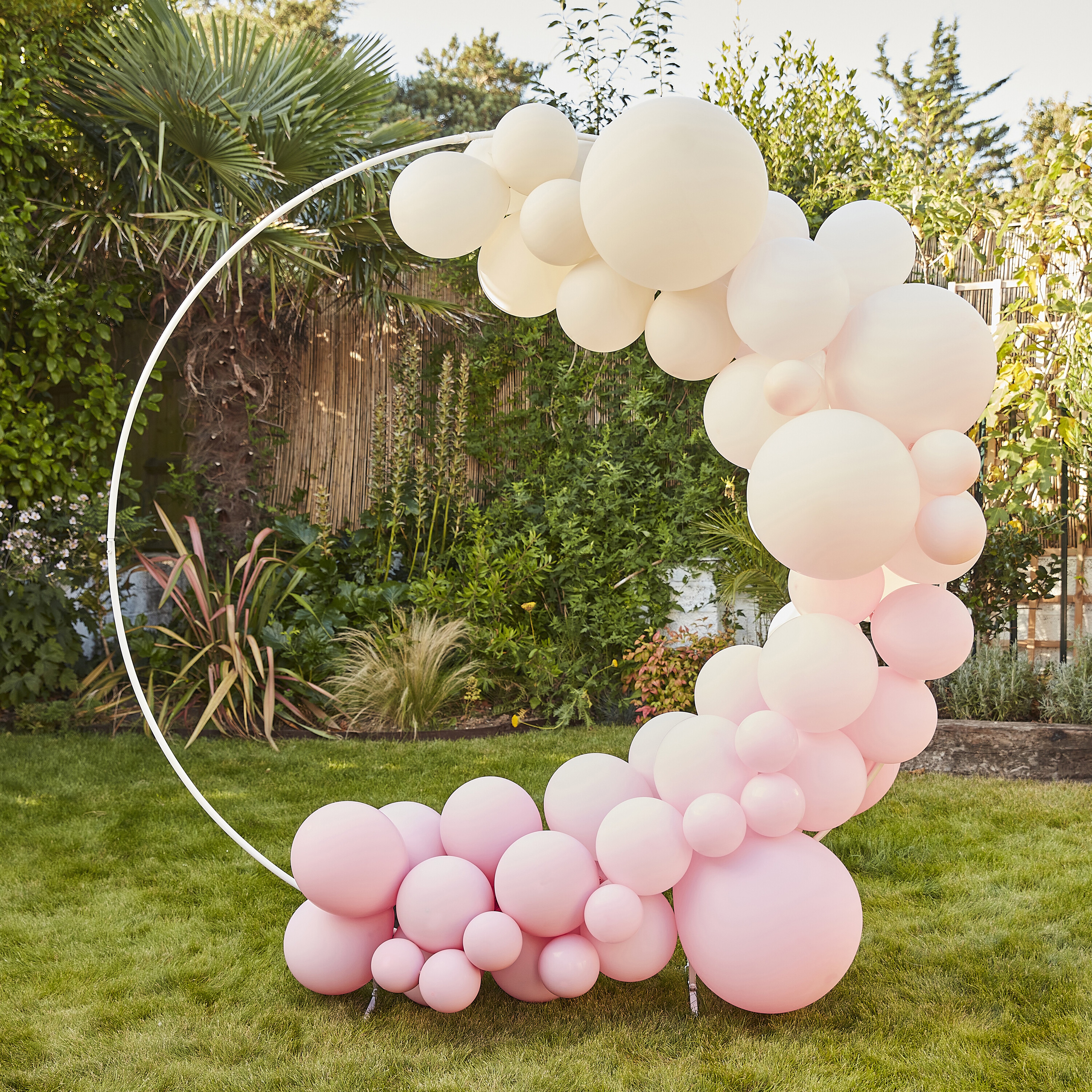 DIY Ballongirlande Pastell - Rosa/Neutral