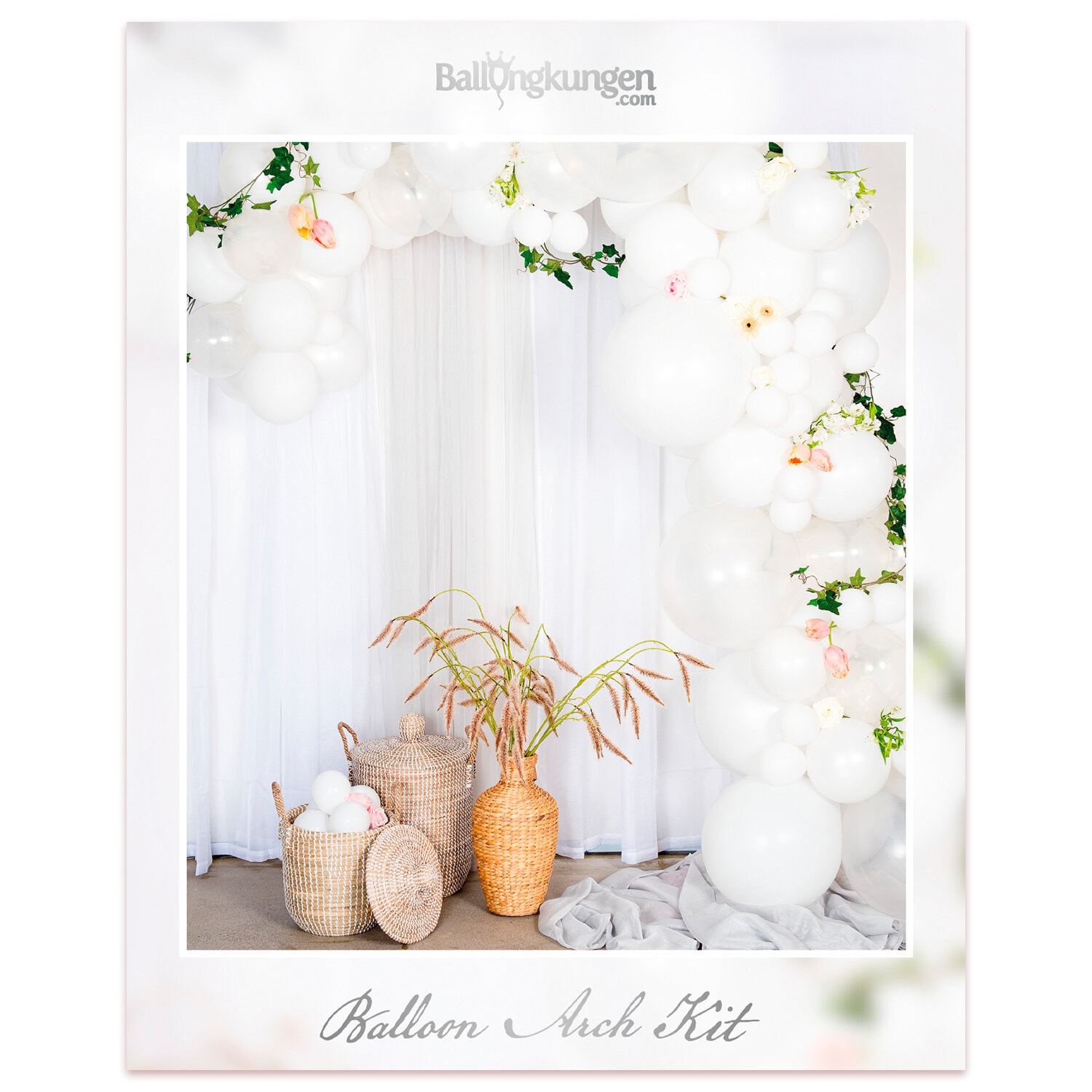 DIY Weißer Ballonbogen