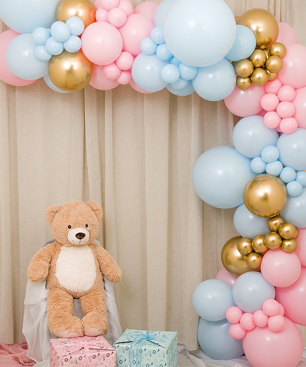 Ballongirlande zum selber basteln - Gender Reveal