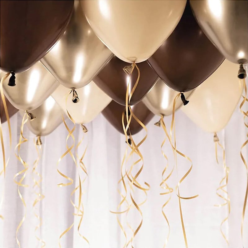 Ballonset für die Decke - Neutral/Braun