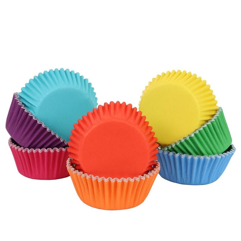 PME - Muffinförmchen in Regenbogenfarben 100er-Pack