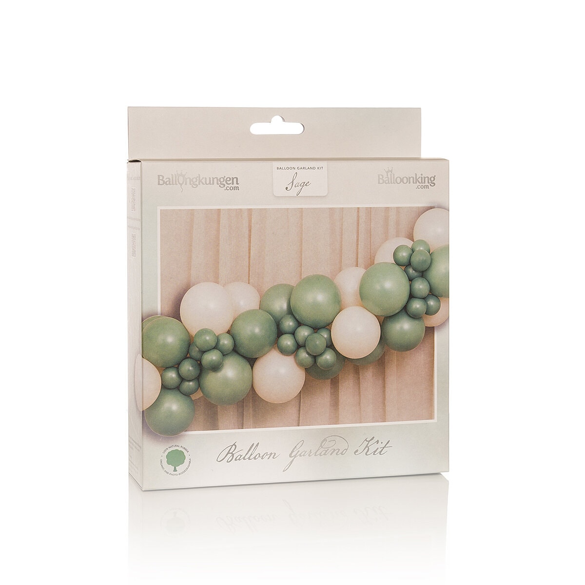 Ballonggirlande-Kit Salbei Grün