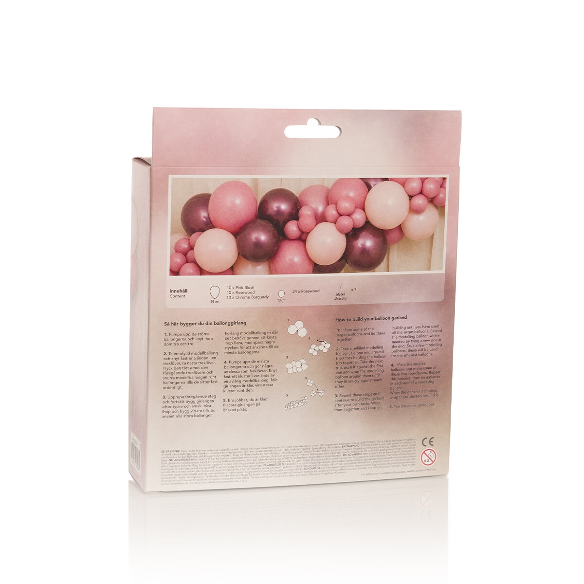 Ballonggirlande Kit Rosenholz