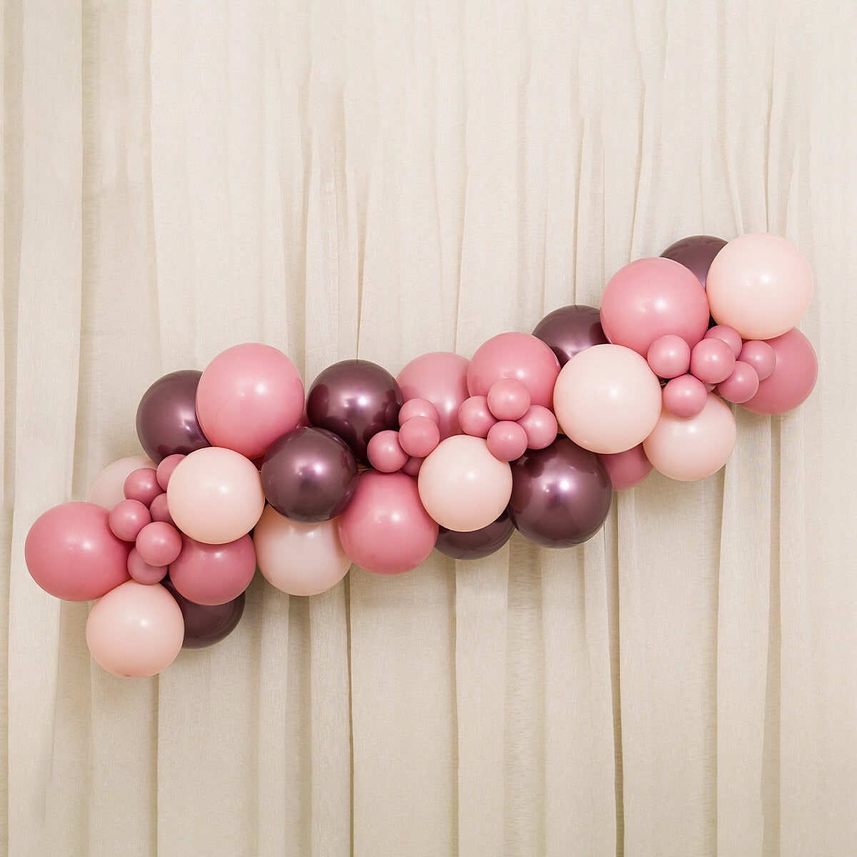 Ballonggirlande Kit Rosenholz