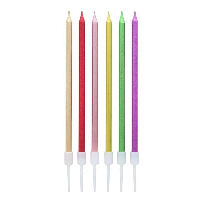 Kerzen - Metallic 6er-Pack