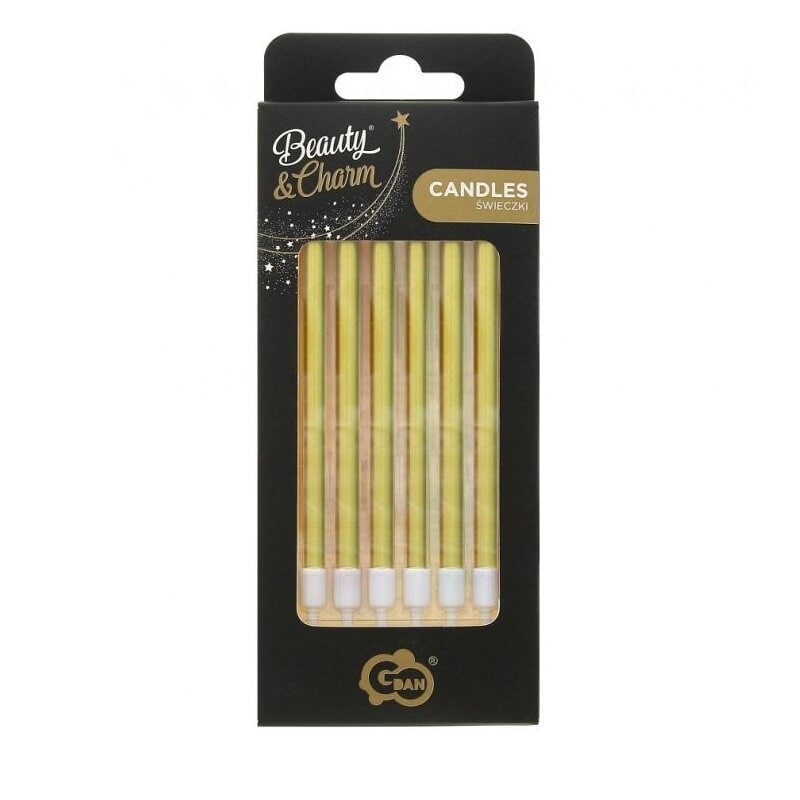 Kerzen - Goldmetallic 6er-Pack