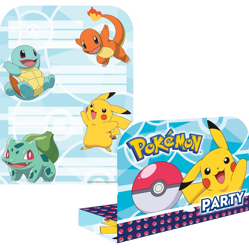 Pokémon - Einladungskarten 8er-Pack