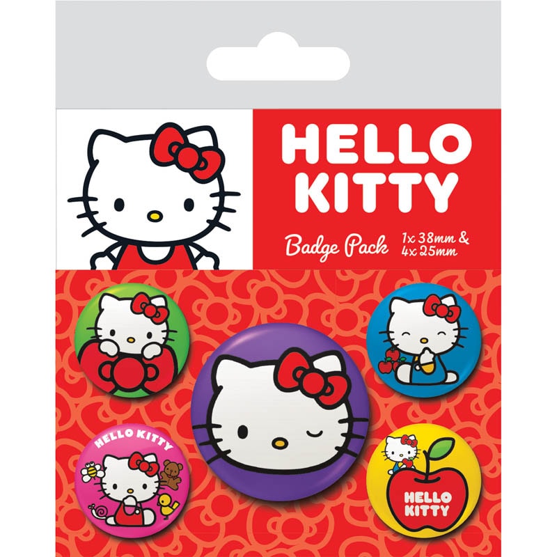 Hello Kitty - Ansteckbuttons 5er-Pack